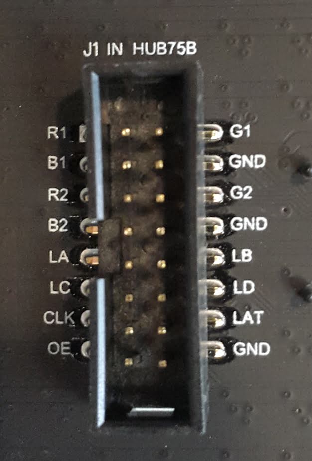 RGB Matrix J1 connector, 200